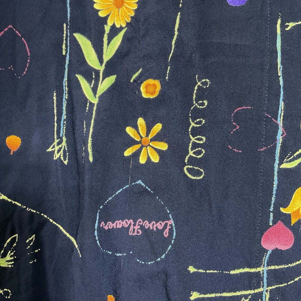 Vintage Stonebridge Skirt Womens Large Blue Floral Maxi Cottage Church Modest * - Picture 9 of 11